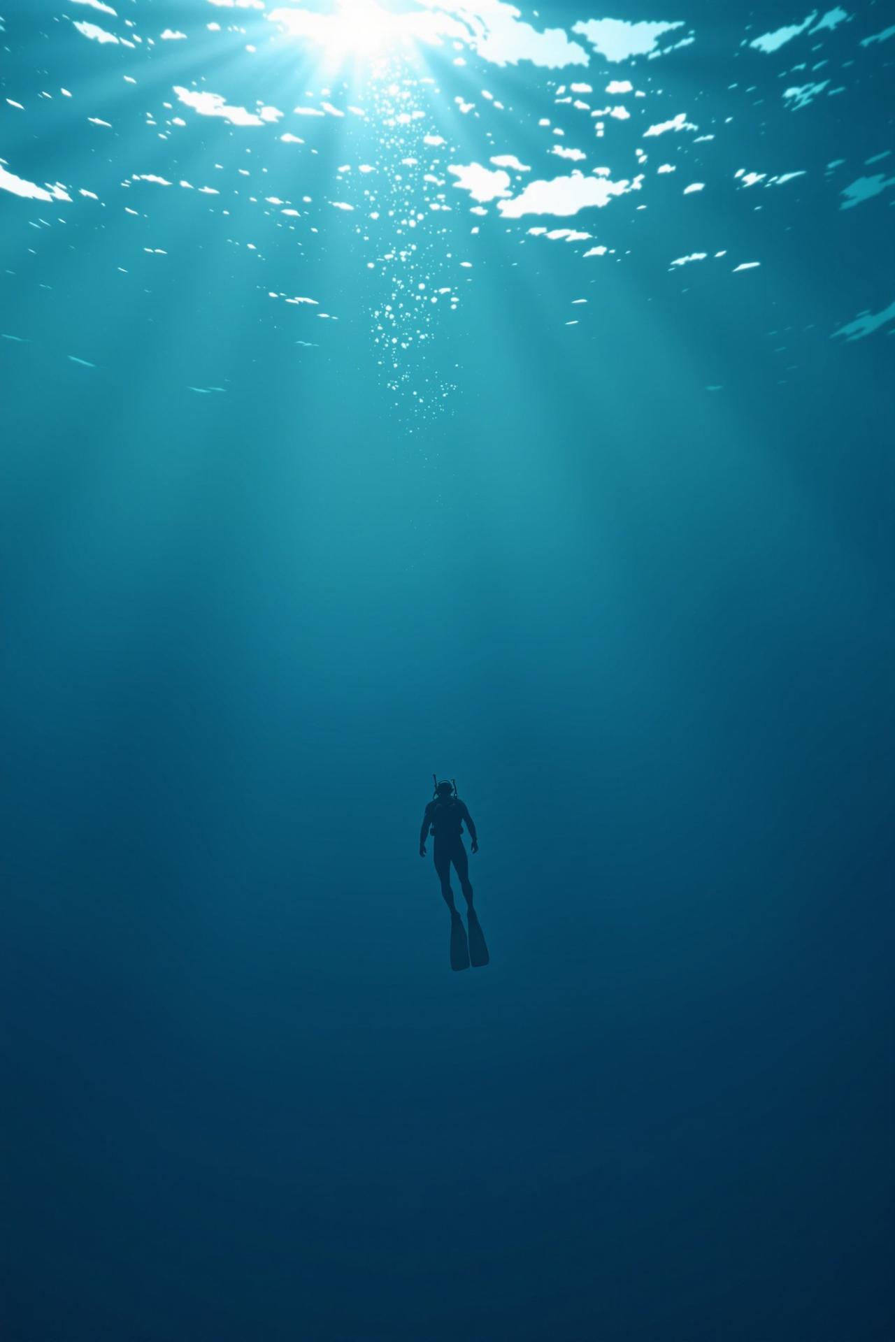碧海蓝天 电影海报 - 深海之底的生命探索